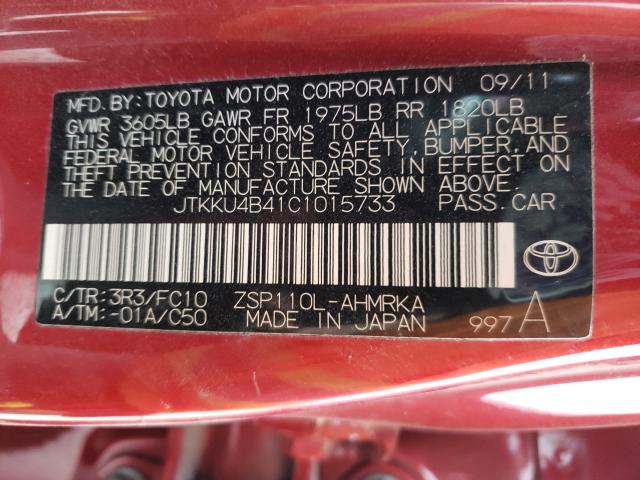 Photo 9 VIN: JTKKU4B41C1015733 - TOYOTA SCION XD 