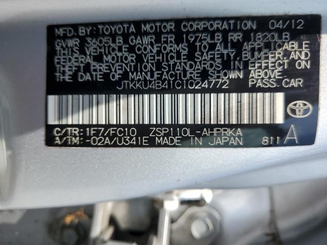 Photo 12 VIN: JTKKU4B41C1024772 - TOYOTA SCION XD 