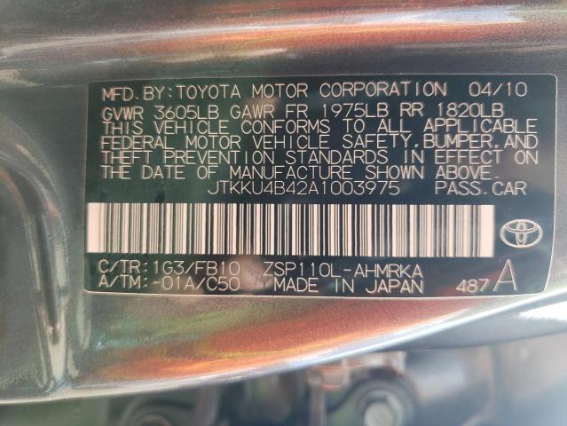 Photo 12 VIN: JTKKU4B42A1003975 - TOYOTA SCION XD 