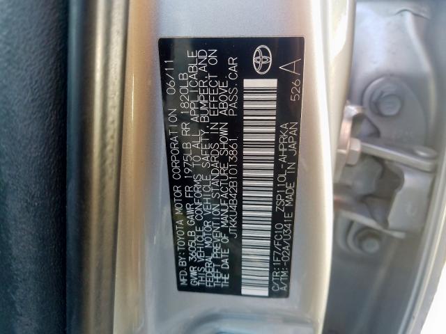 Photo 9 VIN: JTKKU4B42B1013861 - TOYOTA SCION XD 