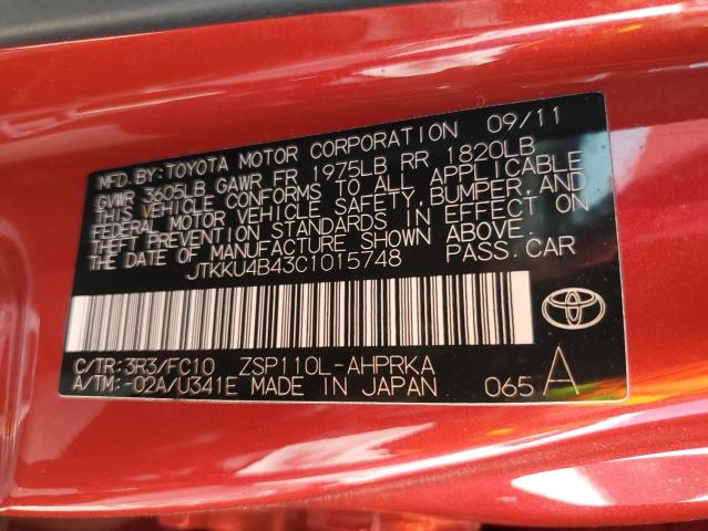 Photo 13 VIN: JTKKU4B43C1015748 - TOYOTA SCION XD 