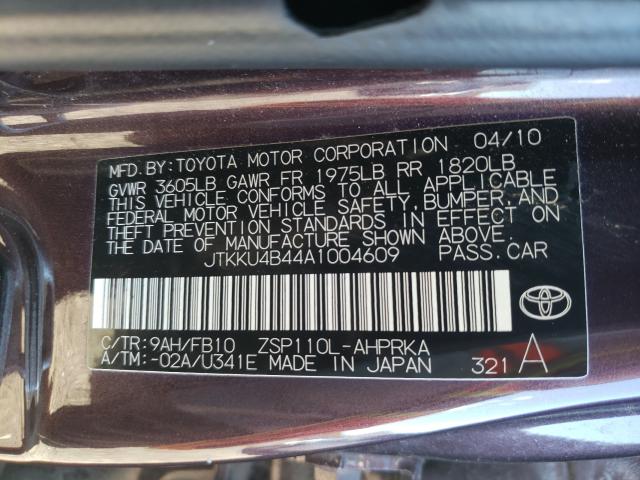 Photo 9 VIN: JTKKU4B44A1004609 - TOYOTA SCION XD 