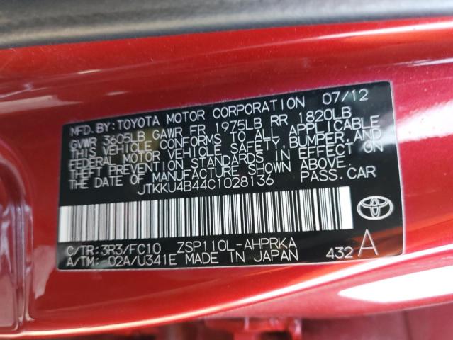 Photo 11 VIN: JTKKU4B44C1028136 - TOYOTA SCION XD 