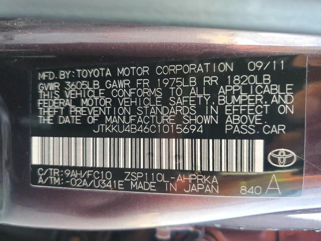 Photo 11 VIN: JTKKU4B46C1015694 - TOYOTA SCION XD 