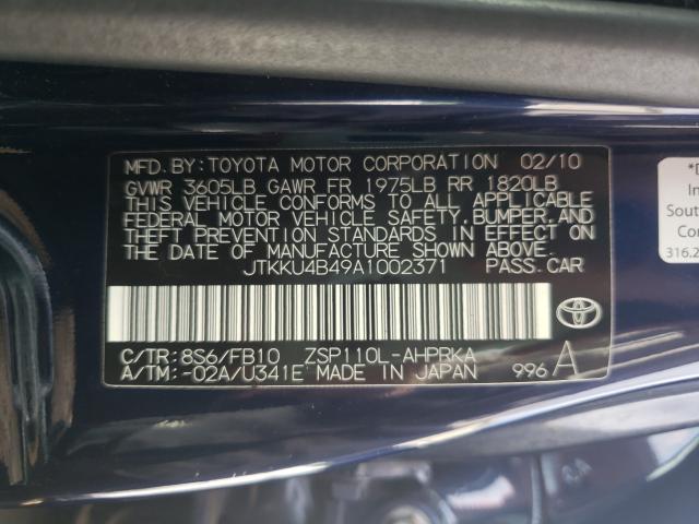 Photo 9 VIN: JTKKU4B49A1002371 - TOYOTA SCION XD 