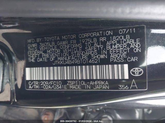 Photo 8 VIN: JTKKU4B49B1014621 - SCION XD 