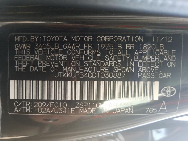 Photo 9 VIN: JTKKUPB40D1030887 - TOYOTA SCION XD 