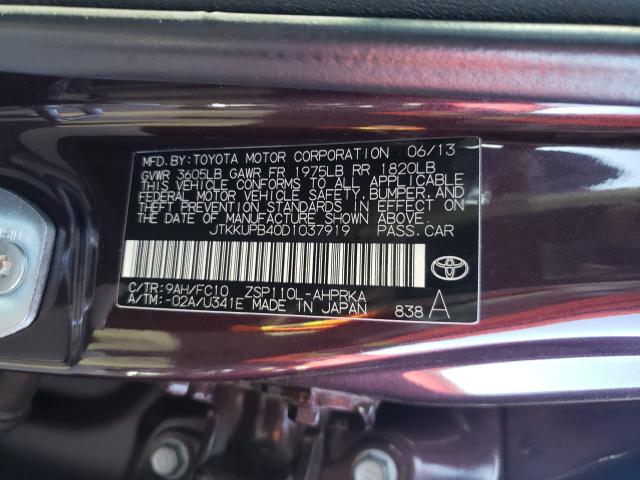 Photo 9 VIN: JTKKUPB40D1037919 - TOYOTA SCION XD 