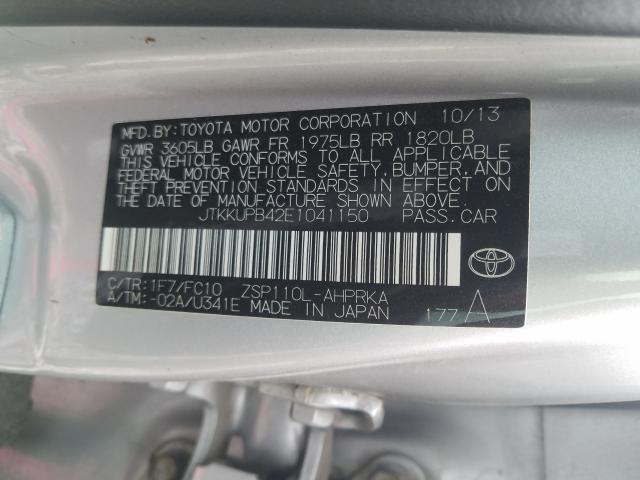 Photo 9 VIN: JTKKUPB42E1041150 - TOYOTA SCION XD 