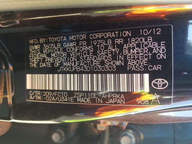 Photo 9 VIN: JTKKUPB43D1030303 - TOYOTA SCION XD 