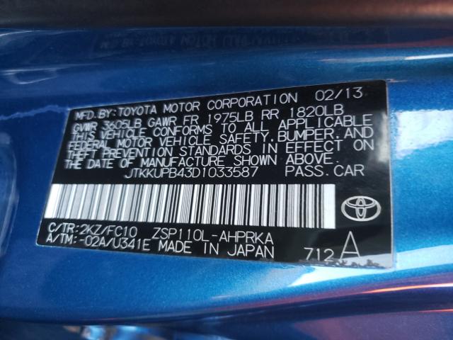 Photo 9 VIN: JTKKUPB43D1033587 - TOYOTA SCION XD 