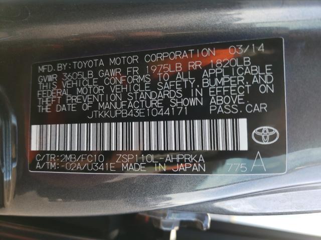 Photo 9 VIN: JTKKUPB43E1044171 - TOYOTA SCION XD 