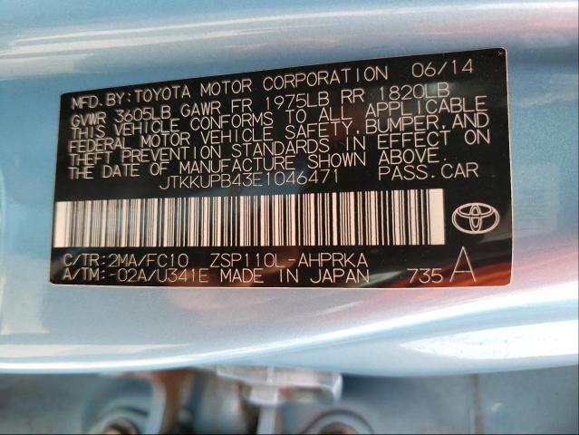 Photo 9 VIN: JTKKUPB43E1046471 - TOYOTA SCION XD 