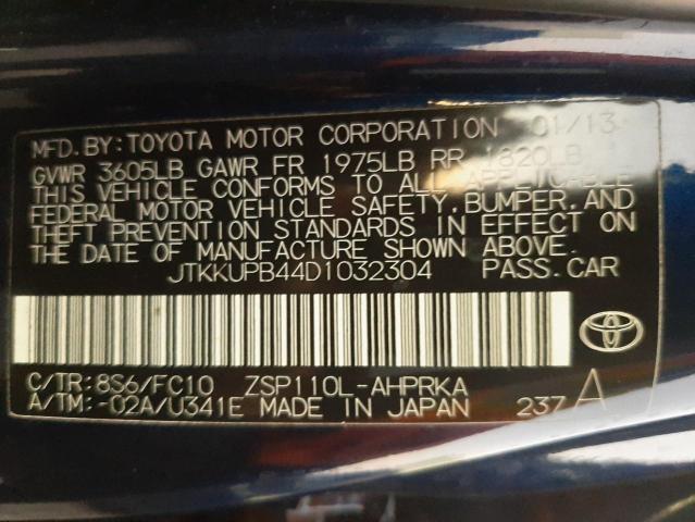 Photo 9 VIN: JTKKUPB44D1032304 - TOYOTA SCION XD 