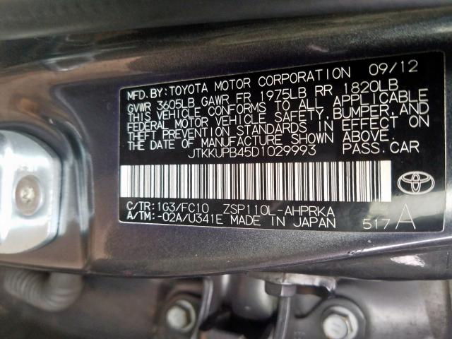 Photo 9 VIN: JTKKUPB45D1029993 - TOYOTA SCION XD 