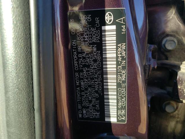 Photo 12 VIN: JTKKUPB47E1039894 - TOYOTA SCION 