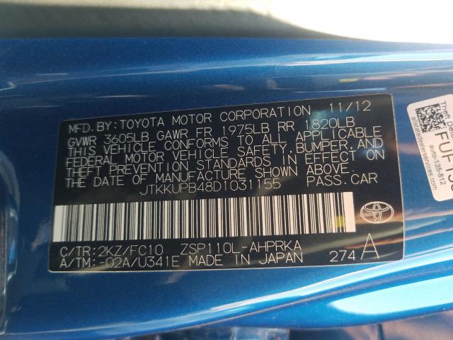 Photo 9 VIN: JTKKUPB48D1031155 - TOYOTA SCION XD 