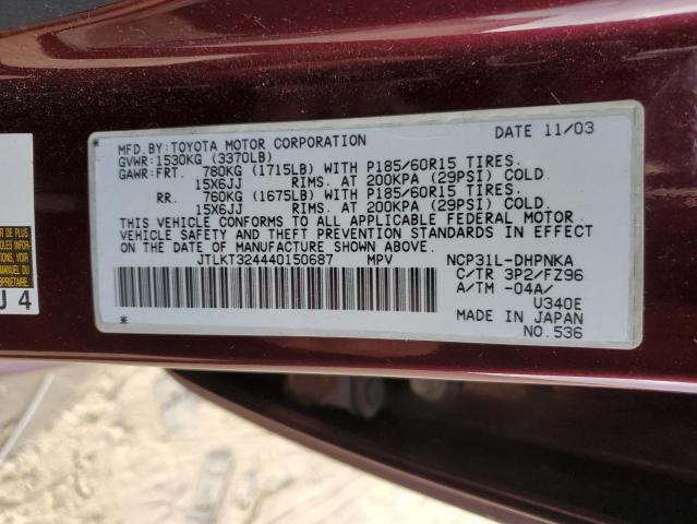 Photo 11 VIN: JTLKT324440150687 - TOYOTA SCION 