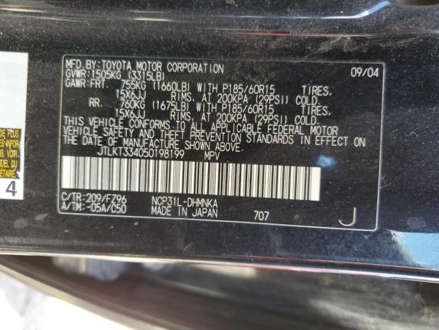 Photo 11 VIN: JTLKT334050198199 - TOYOTA SCION 