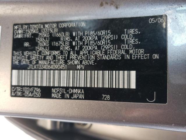 Photo 11 VIN: JTLKT334064090451 - TOYOTA SCION 