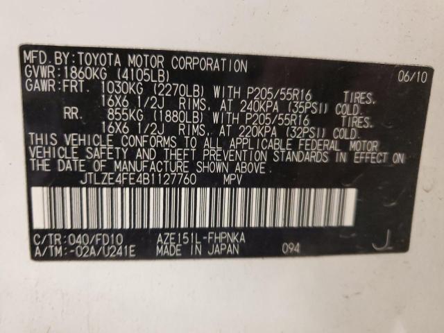 Photo 11 VIN: JTLZE4FE4B1127760 - TOYOTA SCION 