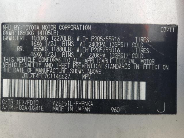 Photo 12 VIN: JTLZE4FE7C1146627 - TOYOTA SCION 