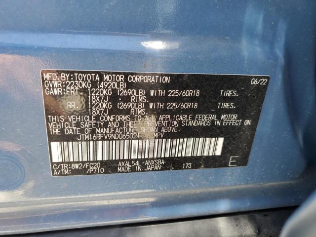 Photo 12 VIN: JTM16RFV9ND065021 - TOYOTA RAV4 