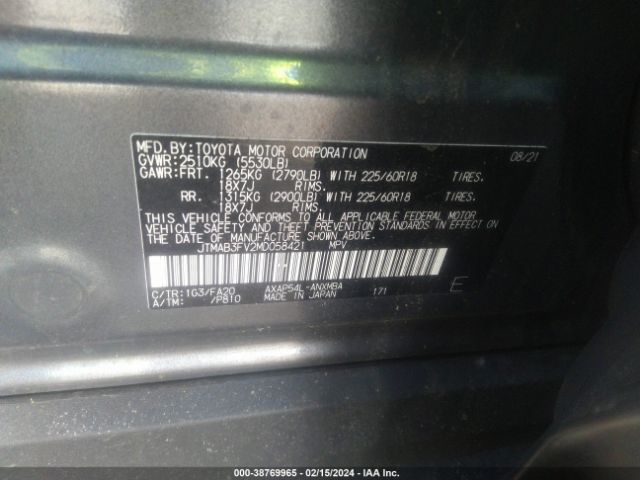 Photo 8 VIN: JTMAB3FV2MD058421 - TOYOTA RAV4 PRIME 