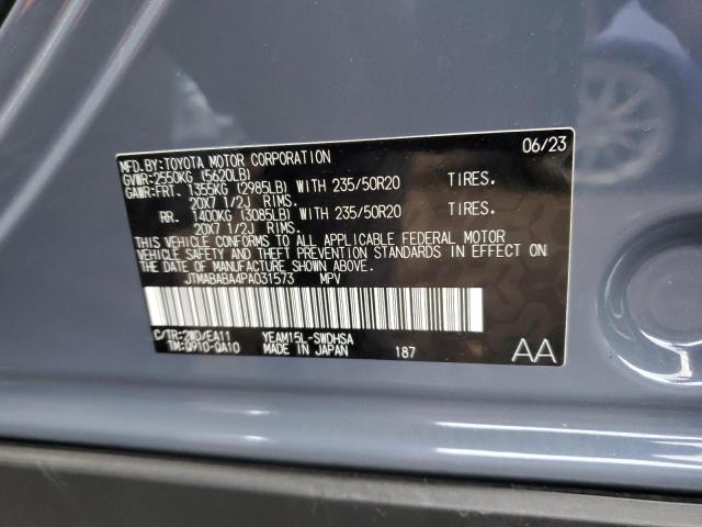 Photo 11 VIN: JTMABABA4PA031573 - SUBARU SOLTERRA P 