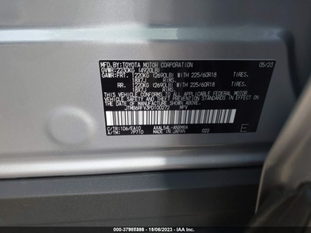 Photo 8 VIN: JTMB6RFV3PD100272 - TOYOTA RAV4 