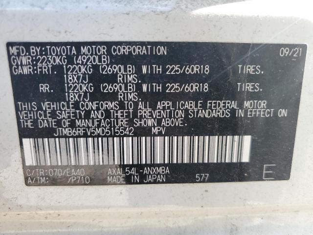 Photo 12 VIN: JTMB6RFV5MD515542 - TOYOTA RAV4 