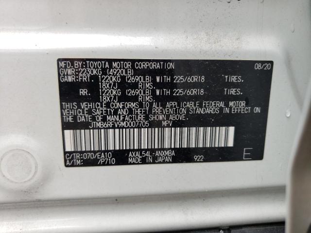 Photo 12 VIN: JTMB6RFV9MD007705 - TOYOTA RAV4 XLE P 