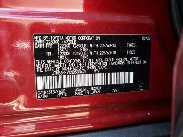 Photo 12 VIN: JTMB6RFVXND533424 - TOYOTA RAV4 XLE P 