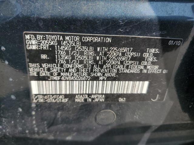 Photo 11 VIN: JTMBF4DV8A5026872 - TOYOTA RAV4 