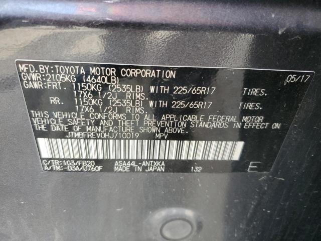 Photo 12 VIN: JTMBFREV0HJ710019 - TOYOTA RAV4 LE 