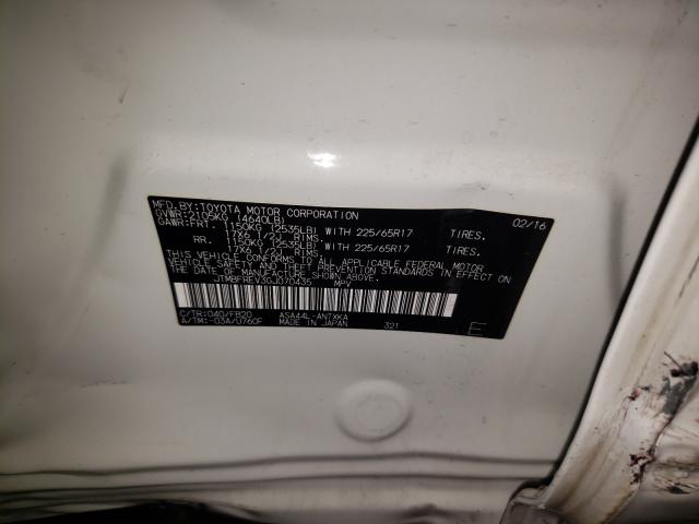 Photo 9 VIN: JTMBFREV3GJ070435 - TOYOTA RAV4 LE 