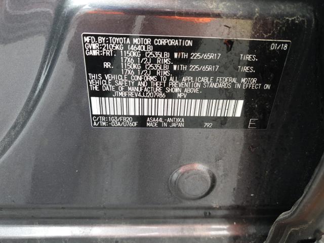 Photo 9 VIN: JTMBFREV4JJ207986 - TOYOTA RAV4 LE 