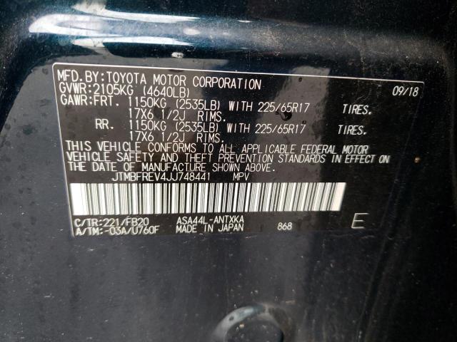 Photo 19 VIN: JTMBFREV4JJ748441 - TOYOTA RAV4 LE 