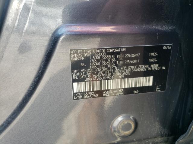 Photo 9 VIN: JTMBFREV5GJ097524 - TOYOTA RAV4 LE 