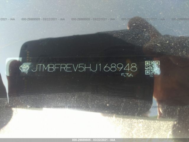 Photo 8 VIN: JTMBFREV5HJ168948 - TOYOTA RAV4 