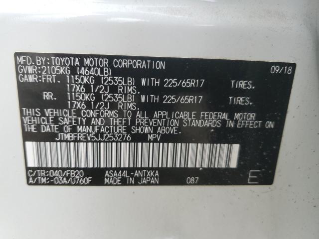 Photo 12 VIN: JTMBFREV5JJ253276 - TOYOTA RAV4 LE 