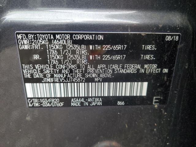 Photo 12 VIN: JTMBFREV5JJ745872 - TOYOTA RAV4 LE 