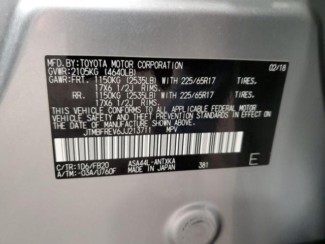 Photo 12 VIN: JTMBFREV6JJ213711 - TOYOTA RAV4 LE 