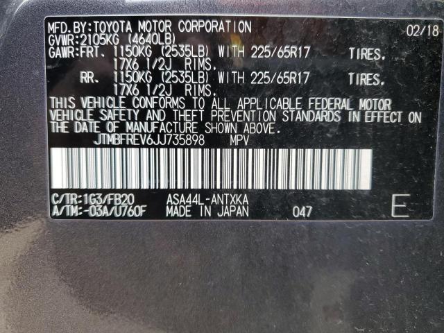 Photo 11 VIN: JTMBFREV6JJ735898 - TOYOTA RAV4 