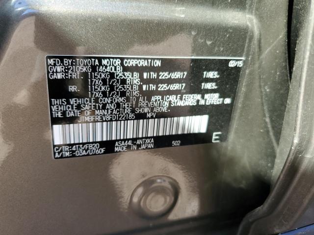 Photo 11 VIN: JTMBFREV8FD122185 - TOYOTA RAV4 