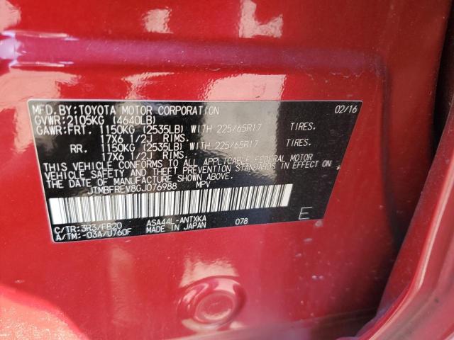 Photo 12 VIN: JTMBFREV8GJ076988 - TOYOTA RAV4 LE 