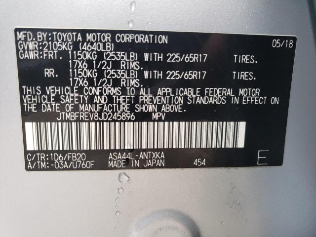 Photo 12 VIN: JTMBFREV8JD245896 - TOYOTA RAV4 LE 