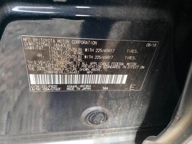 Photo 12 VIN: JTMBFREV8JJ246483 - TOYOTA RAV4 LE 