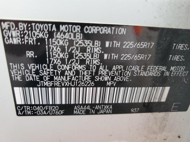 Photo 11 VIN: JTMBFREVXHJ126226 - TOYOTA RAV4 LE 