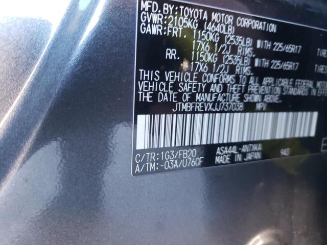 Photo 11 VIN: JTMBFREVXJJ737038 - TOYOTA RAV4 LE 